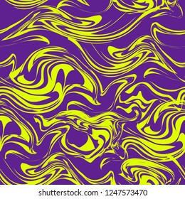 Neon yellow and proton purple trend background. Pattern seamless. Fabric design for fashion.