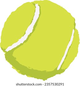 Neon yellow round soft ball