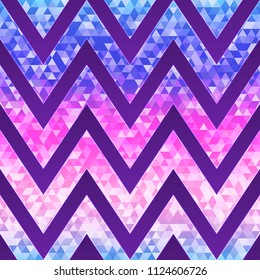 Neon zigzag pattern (vector eps 10)