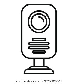 Neonatal Baby Monitor Icon Outline Vector. Video Care. Newborn Radio