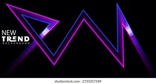 neonlit abstract background with purple and blue lines