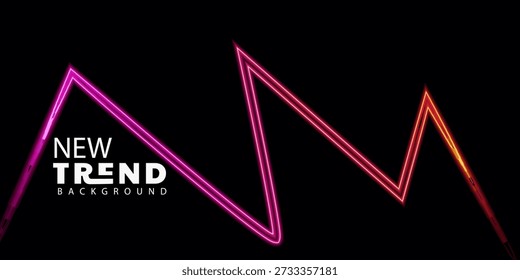 neonlit trend background with pink and orange lines