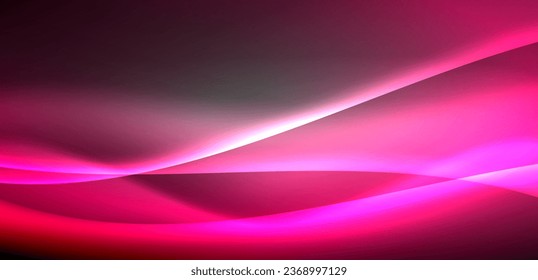 Neon-lit waves surge across background, mesmerizing dance of luminescence and motion. Dynamic backdrop captures essence of energy and modern aesthetics