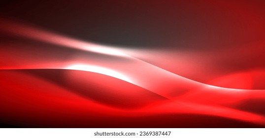 Neon-lit waves surge across background, mesmerizing dance of luminescence and motion. Dynamic backdrop captures essence of energy and modern aesthetics