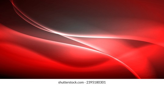 Neon-lit waves surge across background, mesmerizing dance of luminescence and motion. Dynamic backdrop captures essence of energy and modern aesthetics