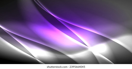 Las olas iluminadas con neón se elevan a lo largo del fondo, hipnotizando la danza de la luminiscencia y el movimiento. El fondo dinámico captura la esencia de la energía y la estética moderna