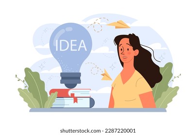 Neophobia, fear of anything new. Fixed mindset, negative emotion about changes and refuse to learn new things. Frustration and suppression. Flat vector illustration