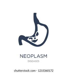 Neoplasm icon. Trendy flat vector Neoplasm icon on white background from Diseases collection, vector illustration can be use for web and mobile, eps10