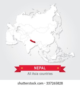 Nepal. All the countries of Asia.