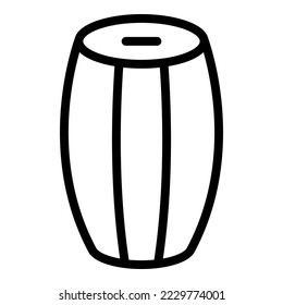 Nepal drums icon outline vector. City culture. Travel tibet