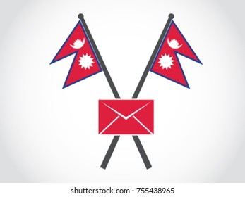 Nepal Emblem Mail