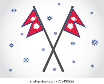 Nepal Emblem Snow Temperature