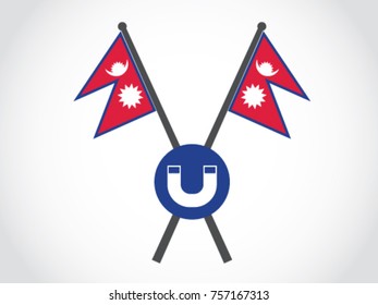 Nepal Emblem Tourist Magnetism