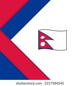 Nepal Flag Abstract Background Design Template. Nepal Independence Day Banner Social Media Post. Nepal Illustration