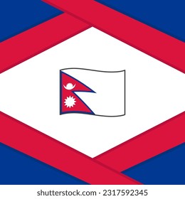 Nepal Flag Abstract Background Design Template. Nepal Independence Day Banner Social Media Post. Nepal Template