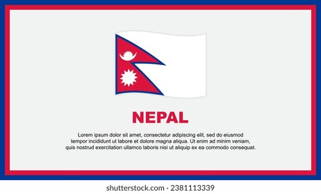 Nepal Flag Abstract Background Design Template. Nepal Independence Day Banner Social Media Vector Illustration. Nepal Banner