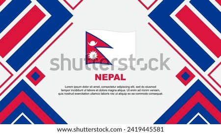 Nepal Flag Abstract Background Design Template. Nepal Independence Day Banner Wallpaper Vector Illustration. Nepal Flag
