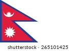 nepal Flag for Independence Day and infographic Vector illustration.