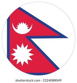 Nepal flag shape. Flag of Nepal