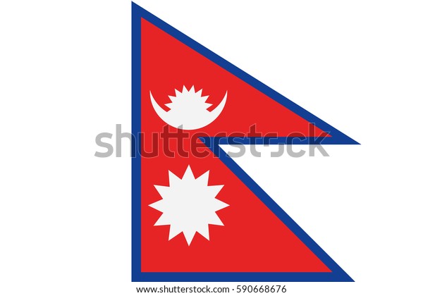 Nepal Flag Vector Stock Vector Royalty Free 590668676 0758