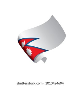 Nepal flag, vector illustration