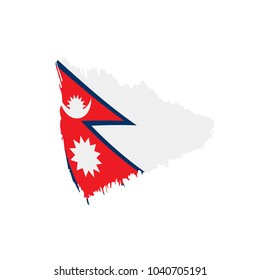Nepal flag, vector illustration