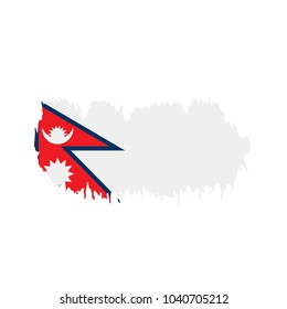 Nepal flag, vector illustration
