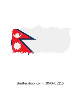 Nepal flag, vector illustration