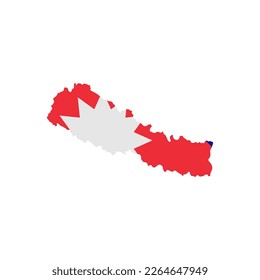 Nepal flags icon set, Nepal independence day icon set vector sign symbol