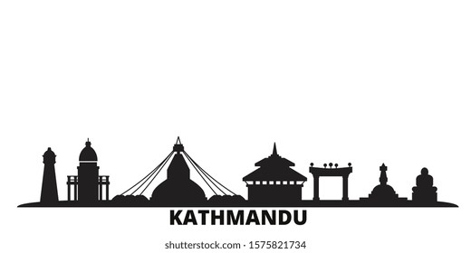 Nepal Kathmandu City Skyline Isolated Vector 库存矢量图免版税 Shutterstock