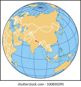 Nepal Locate Map