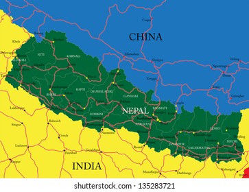 Nepal map