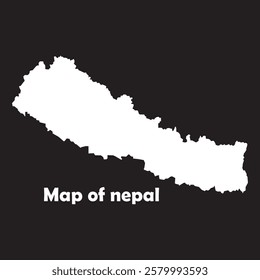 nepal map icon vector illustration symbol design