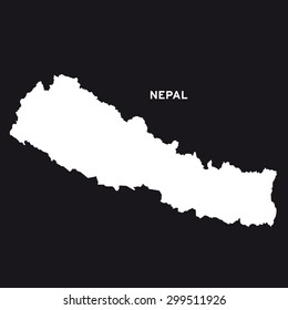 Nepal Map Vector Stock Vector (Royalty Free) 299511926 | Shutterstock