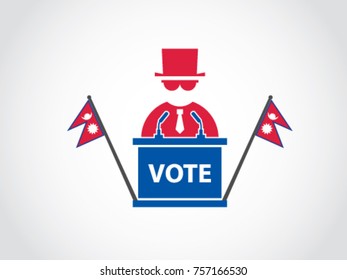Nepal Podium Mafia Speech Poll