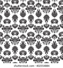Nepal seamless pattern, Elegant cards with Linear flowers, design elements. Ornament flower, floral design, floral templete, flowers design, floral clipart, flowers Vector,flower Art, flower pattern