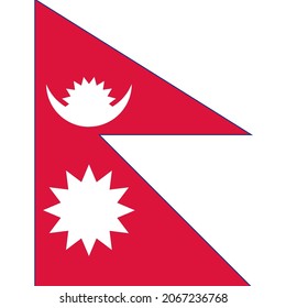 Nepal Square Country Flag Icon