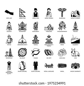 Nepal symbol , Thin Line and Pixel Perfect Icons