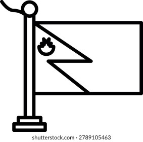 Nepal Vector Element Design Icon