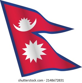 Nepalese Flag Vector Illustration Icon