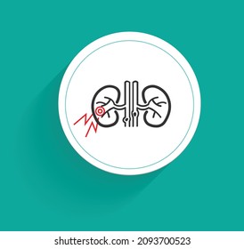 Nephrology diseases icon vector design