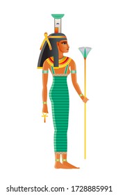 Nephthys Ancient Egyptian Goddess. Daughter Of Nut, Geb. Isis Sister. Seth Wife. Deity Of Mourning, Night/darkness, Childbirth, Dead Protection, Magic, Health, Embalming. Old Historical Art From Egypt