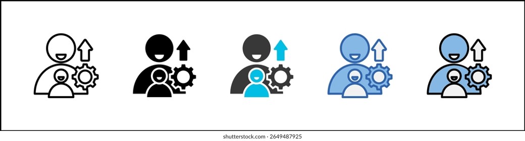 Nepotism Icon Pack Multistyle Illustration