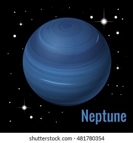 Neptune is the eighth and farthest known planet from the Sun in the Solar System. It is named after the Roman god of the sea