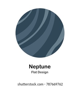 Neptune Flat Illustration