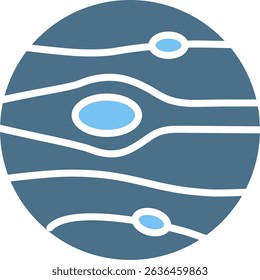 Neptune Glyph Two Colour Icon