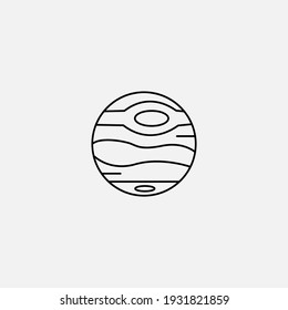 Neptune icon sign vector,Symbol, logo illustration for web and mobile