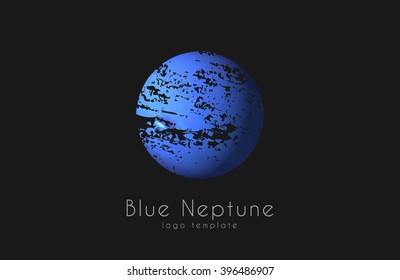 Neptune Logo Planet Logo Comic Logo Stock Vector (Royalty Free) 396488071