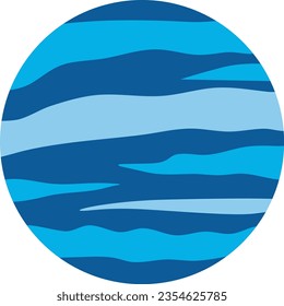 Neptune Planet Astrology Vector Illustration