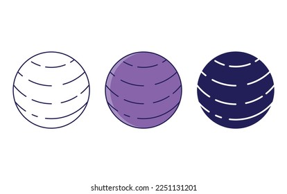 Neptune planet icon vector illustration